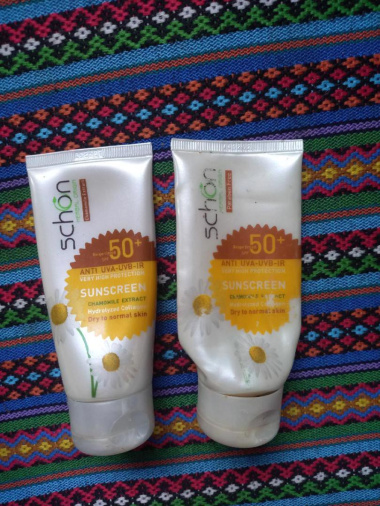 عکس تست ضد آفتاب رنگی SPF50 مناسب پوست خشک و نرمال 50میل شون